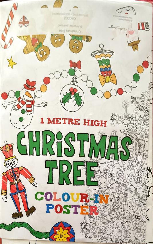 Colour in Christmas Tree Poster