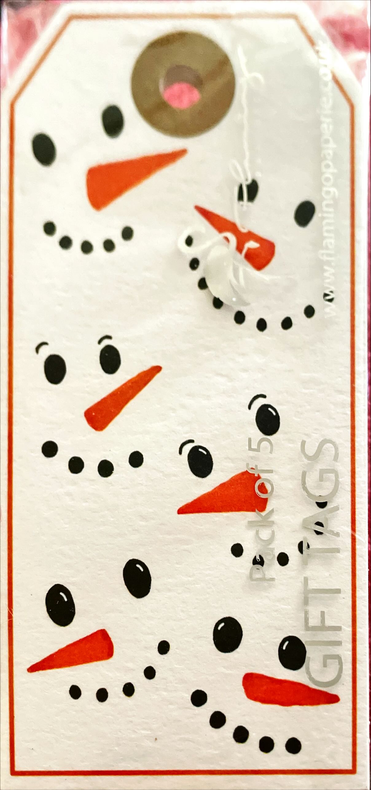 Christmas gift tags -Pack of 5
